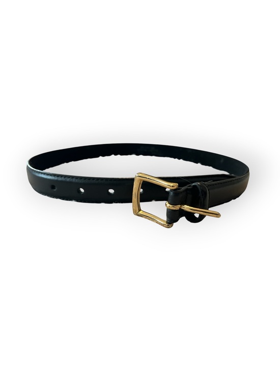 Source Unknown Other - ⬛️Boy size 26, black genuine leather gold buckled belt, preowned⬛️